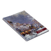 Kerstmis in Parijs. kerstcadeau-Notitieboek Notitieboek (Rechterzijde)