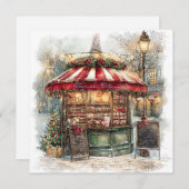 "Kerstmis in Parijs Kerstkaart (Voorkant / Achterkant)