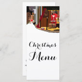 Kerstmis in Parijs Menu (Voorkant / Achterkant)