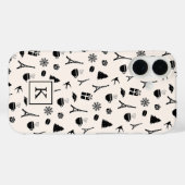 Kerstmis in Parijs | Monogrammen Case-Mate iPhone Case (Achterkant (horizontaal))