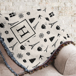 Kerstmis in Parijs | Monogrammen Deken