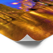 Kerstmis in Parijs Poster (Hoek)