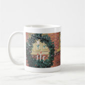 Kerstmis in Pella, Iowa Holiday Verdekte Lichten Koffiemok (Links)