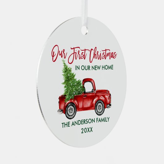 Kerstmis in penseel, nieuwe startpagina metalen ornament (Voorkant Rechts)