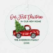 Kerstmis in penseel, nieuwe startpagina metalen ornament (Voorkant)