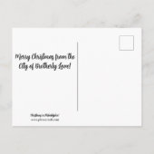 Kerstmis in Philadelphia met aanpasbare tekst Feestdagenkaart (Achterkant)