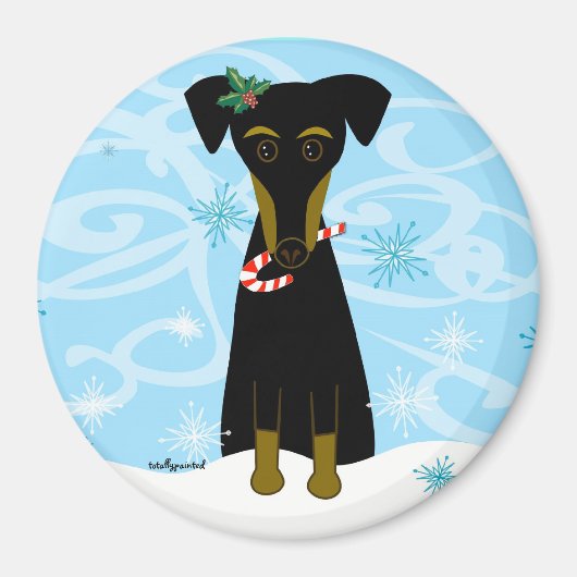 Kerstmis in Pin Magneet (Voorkant)