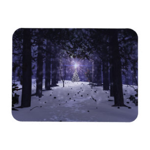 Kerstmis in Pines Flexible Magnet Magneet
