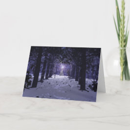 Kerstmis in Pines met kerstkaart Feestdagen Kaart