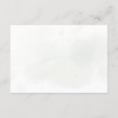 Kerstmis in Poinsettia Winter Greenery Wedding Bedankkaart (Achterkant)