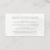 Kerstmis in Poinsettia Winter Greenery Wedding Informatiekaartje (Achterkant)