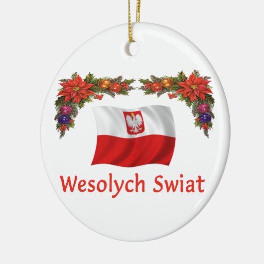 Kerstmis in Polen Keramisch Ornament (Links)