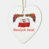 Kerstmis in Polen Keramisch Ornament (Links)