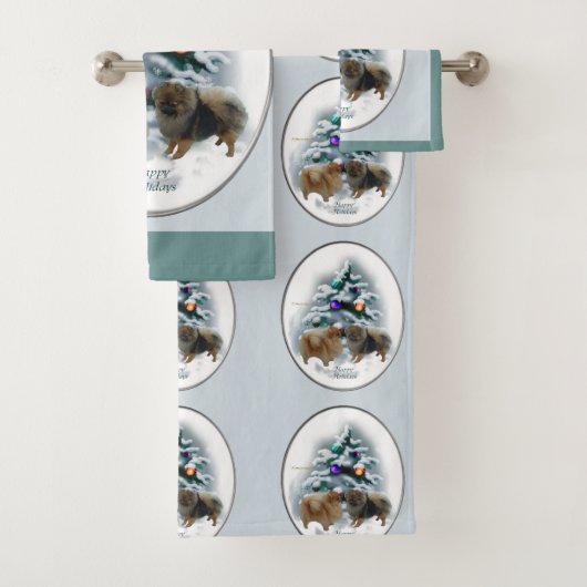 Kerstmis in Pommeren Bad Handdoek (Insitu)