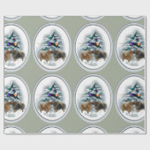 Kerstmis in Pommeren Cadeaupapier (Vlak)