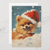 Kerstmis in Pommeren Feestdagenkaart (Voorkant / Achterkant)