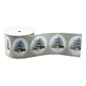 Kerstmis in Pommeren Grosgrain Lint (Spoel)