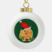 Kerstmis in Pommeren Keramische Bal Ornament (Voorkant)