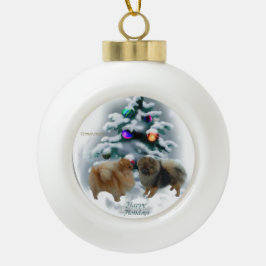 Kerstmis in Pommeren Keramische Bal Ornament