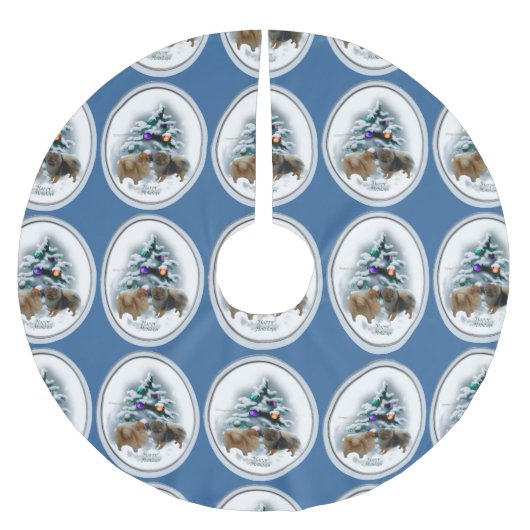 Kerstmis in Pommeren Kerstboom Rok (Voorkant)