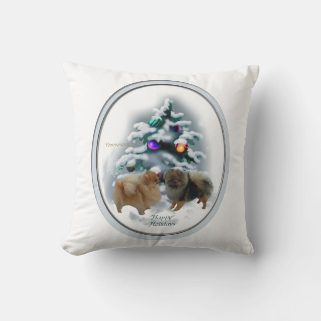 Kerstmis in Pommeren Kussen (Voorkant)