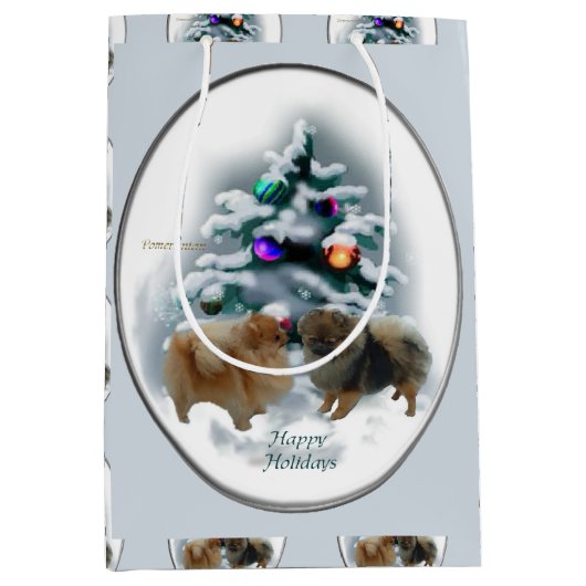 Kerstmis in Pommeren Medium Cadeauzakje (Voorkant)