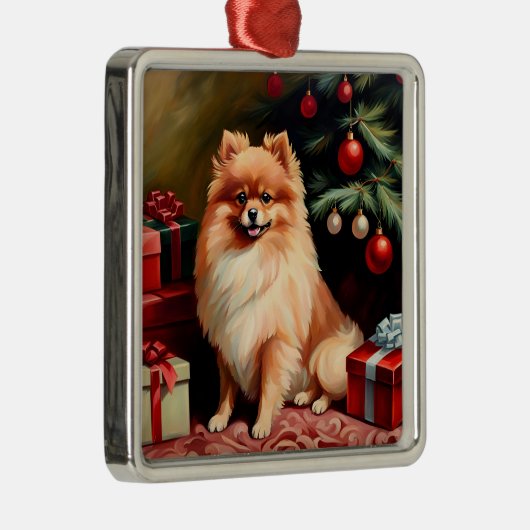 Kerstmis in Pommeren Metalen Ornament (Rechts)