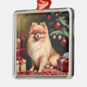 Kerstmis in Pommeren Metalen Ornament (Links)