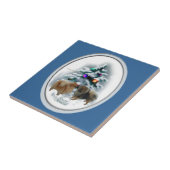 Kerstmis in Pommeren Tegeltje (Zijkant)