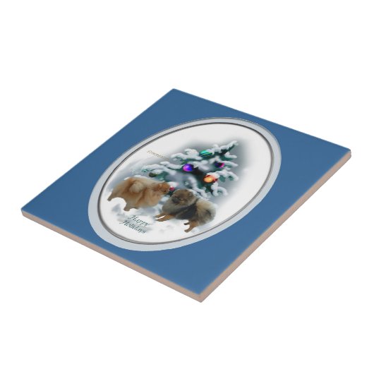 Kerstmis in Pommeren Tegeltje (Zijkant)