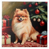 Kerstmis in Pommeren Tegeltje (Voorkant)