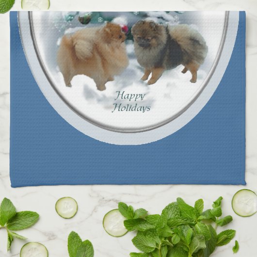 Kerstmis in Pommeren Theedoek (Gevouwen)