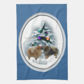 Kerstmis in Pommeren Theedoek (Verticaal)