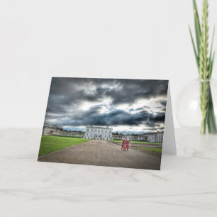 Kerstmis in Queen's House, Greenwich London Feestdagen Kaart