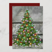 Kerstmis in Ranch Feestdagenkaart (Voorkant / Achterkant)