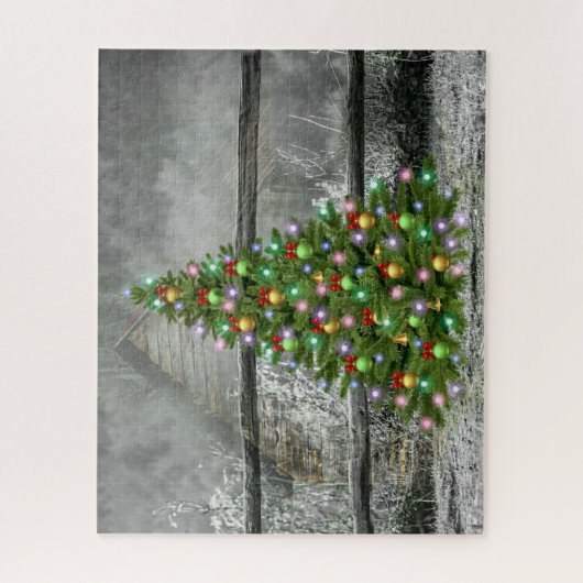 Kerstmis in Ranch Legpuzzel (Verticaal)