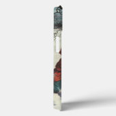 Kerstmis in retro stijl, kinderen sneeuwballengeve Case-Mate iPhone case (Achterkant / Rechts)