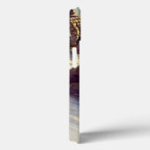 Kerstmis in retro-stijl, vader en dochter sleeën Case-Mate iPhone case (Achterkant / Rechts)