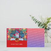 KERSTMIS IN RETROSTIJL FEESTDAGENKAART (Staand voorkant)