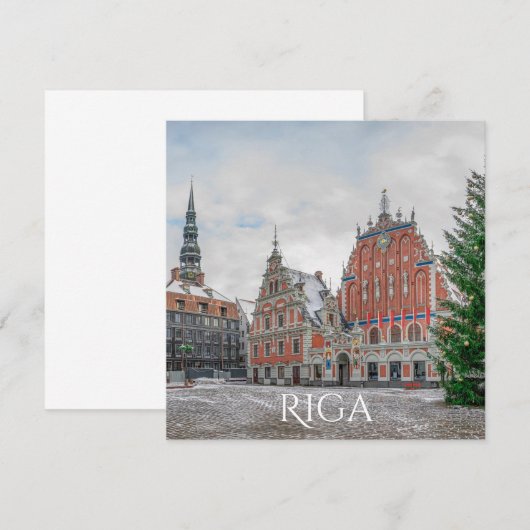 Kerstmis in Riga Letland (Voorkant / Achterkant)