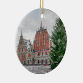 Kerstmis in Riga Letland Keramisch Ornament (Rechts)