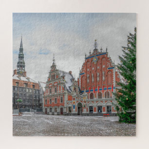 Kerstmis in Riga Letland Legpuzzel