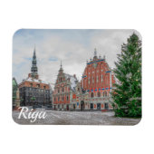 Kerstmis in Riga Letland Magnet Magneet (Horizontaal)