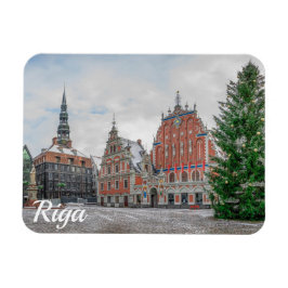 Kerstmis in Riga Letland Magnet Magneet