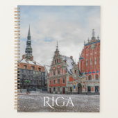 Kerstmis in Riga Letland Planner (Voorkant)