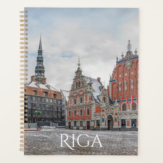 Kerstmis in Riga Letland Planner (Voorkant)