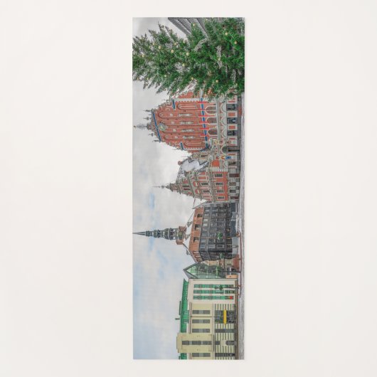 Kerstmis in Riga Letland Yogamat (Voorkant)