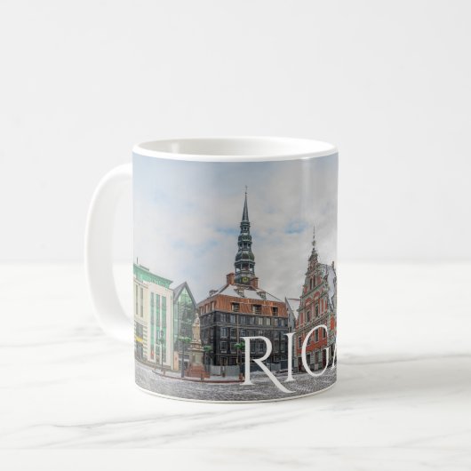 Kerstmis in Riga Mok Coffee (Voorkant links)