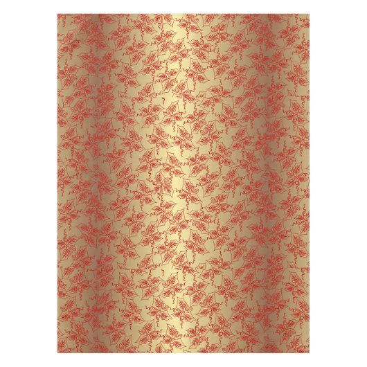 Kerstmis in rood en goud tafelkleed (Voorkant)