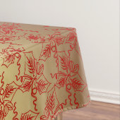 Kerstmis in rood en goud tafelkleed (Voorbeeld)